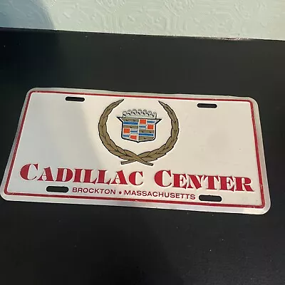 1970's 1980's Cadillac License Plate Vanity Sign Cadillac Center Brockton Mass • $17