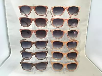 WY029 Retro Unisex Wood Pattern Sunglasses Wholesale 12 Pair • $9.99