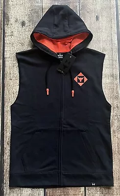 Under Armour Rock Project Iron Paradise Full Zip Hoodie Tank Black Mens M New • $39.99