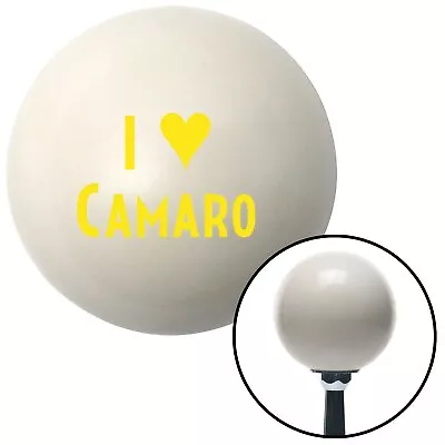 Yellow I <3 CAMARO Ivory Shift Knob USA Shifter Auto Manual Brody Speed Tree Fly • $74.20