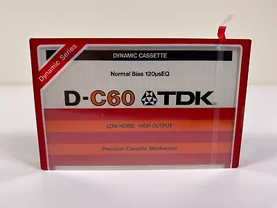 TDK D-C60 [TRUE MECHANISM] 1979 Dynamic Series Low Noise High Output New Sealed • £14