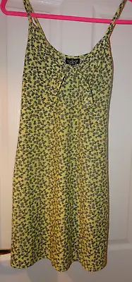 £14 • Buy Topshop Dress Daisy Floral Print Size 8 Cami Strappy Skater Dress