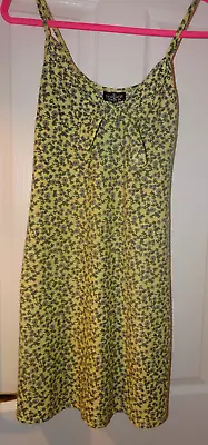 £14 • Buy Topshop Dress Daisy Floral Print Size 8 Cami Strappy Skater Dress