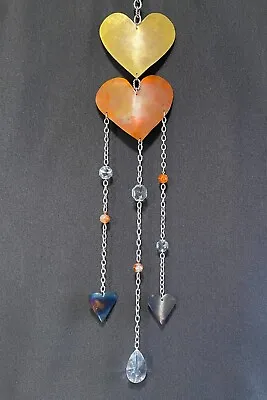 Brass & Copper Hearts Mobile By Succulent Metals Welded Artistry • $50