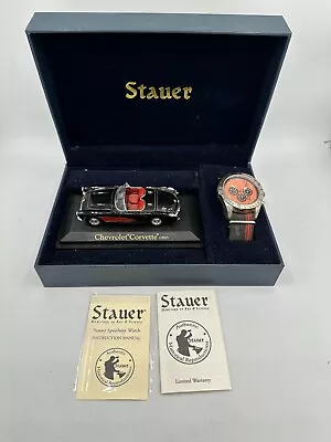 Stauer Speedway Watch And 1957 Corvette Gift Set Men's Needs Battery • $85.49