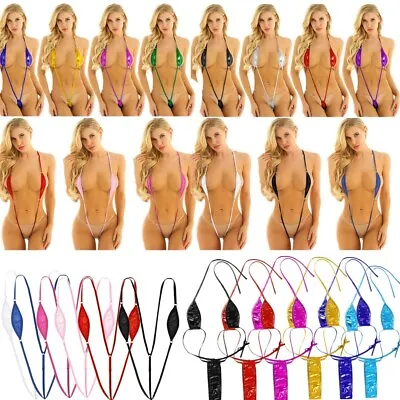 £4.50 • Buy Sexy Women Lingerie Swimwear Bikini Mini Thong Teddies Slingshot Micro Monokini