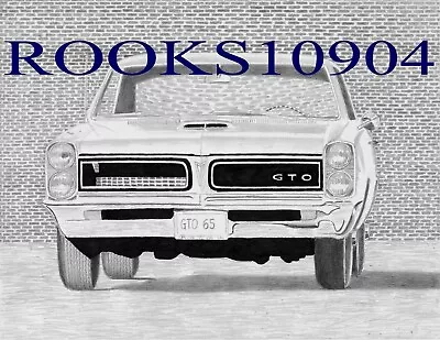 1965 Pontiac GTO MUSCLE CAR ART PRINT • $10.95