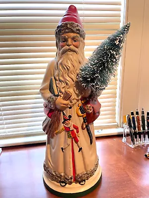 Large Vaillancourt Window Display Father Christmas With Marionette Signed • $1200