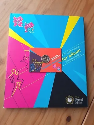 London 2012 Olympic Games 50p OFFICIAL COMPLETER Rare BUNC Pack With Album • £85