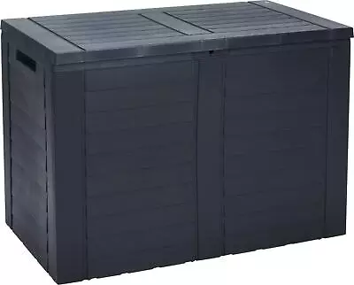 Garden Storage Box Weather Resistant Lid Easy Assemble Outdoor Tool Chest 170L • £44.99