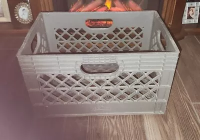 Vintage Foster Farms Plastic Milk Crate  19 ×13 ×11  HuskyLite USA • $19.95