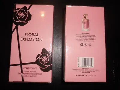 Floral Explosion Eau De Toilette Parfum  100 Ml  Laurelle  UK Seller • £7.98