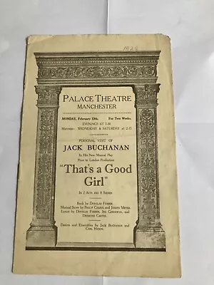 Antique Theatre Programme 1928 Palace Theatre Manchester • £5.50