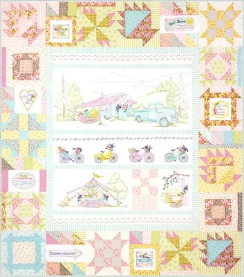 Girls' Getaway Complete Quilt And Embroidery Pattern Set By Meg Hawkey For Craba • $60