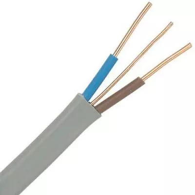 6242Y 6mm PVC Flat Grey Twin And Earth Electrical Cable Wire • £75.08