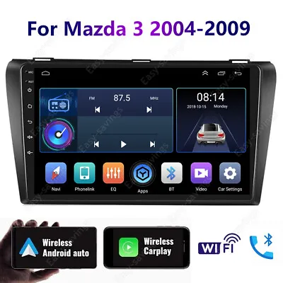 For Mazda 3 2004-2009 9  Car GPS Stereo Radio Head Unit Android 13 Navi Wifi 32G • $108.86