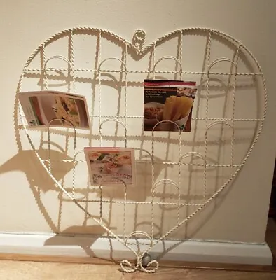 Heart Shape Wall Mount Brochure Card Display Holder Shop Wish B&B Photo Board • £45