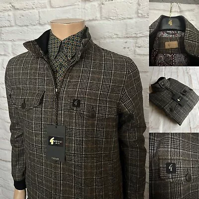 Gabicci Vintage Mod Jacket Medium Black Check Limited Edition BNWT • £69.99