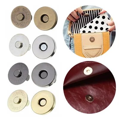 £3.95 • Buy 10pcs Magnetic Snap Fasteners Clasp Buttons Handbag Wallet Bag Adsorption Buckle