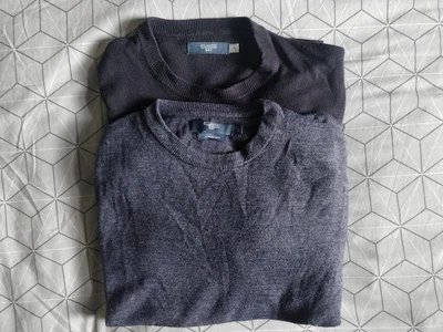 £0.99 • Buy Atlantic Bay Mens 2x Jumpers Dark Blue Size Small S Bundle