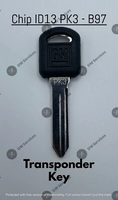 $14.99 • Buy NEW! OEM GM Transponder Chip Megamos ID 13 Car Key Replacement B97 PK3