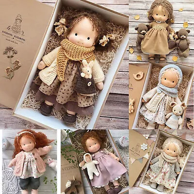 Handmade Waldorf Doll 11 Inch Knitted Plush Stuffed Toy Christmas Birthday Gift# • £18.83