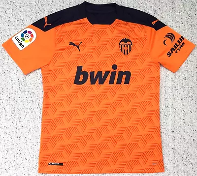Authentic Valencia 2020-21 Away Football Shirt Medium Adult Puma  (mint) • £36