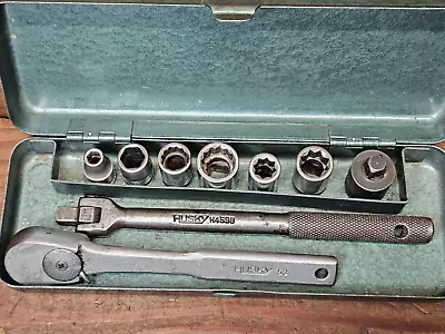 Vintage  HUSKY  1/4  Mixed Socket Set 9 Pc. • $34.95