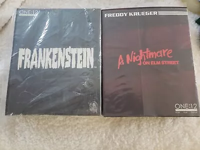 Mezco One 1:12 Frankenstein And Mezco One 1:12 Freddy Kruger • $170