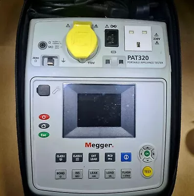 £200 • Buy Megger PAT320 Portable Appliance Tester.