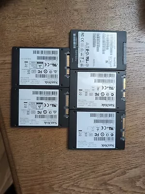 5 X 240GB To 256GB Sandisk 2.5  SATA SSD  • £47