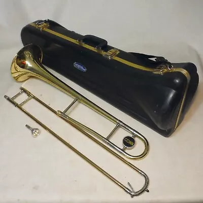 C.g. Conn 23h Trombone Tenor Made In Usa With Case Mouthpiece Good Condition • $349.99