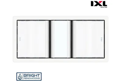 IXL Tastic Luminate Dual 3 In 1 Bathroom Heater Exhaust Fan & Light - Silver • $989