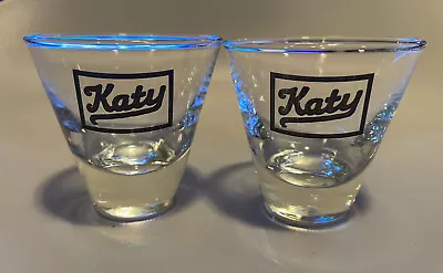 Katy Lines MKT RAILROAD RAILWAY ROUTE SHOT GLASSES SET OF 2 • $14.71