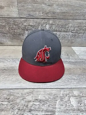 New Era Washington State Cougars 59Fifty Fitted Hat 7 3/8 Adult Embroidered  • $172.16