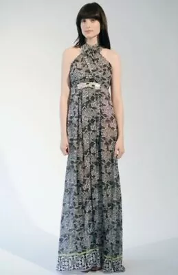 Matthew Williamson Silk Embellished Maxi Dress Uk8 • £89.99