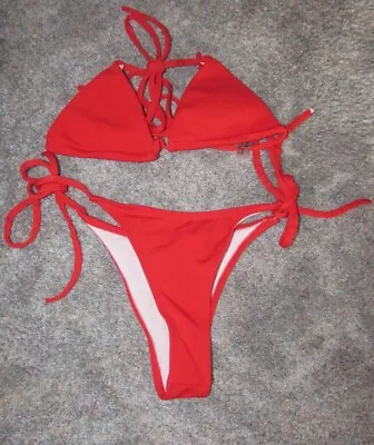 Zaful Women’s Red Bikini Size S • £4.82