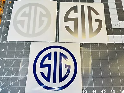 TWO Sig Sauer Vinyl Decals 3 Styles Many Small Sizes & Colors & FREE Shipping • $11.15