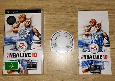 NBA Live 10 - Sony PSP Game (UMD) + Manual (ULES-01308) (Used) • $34