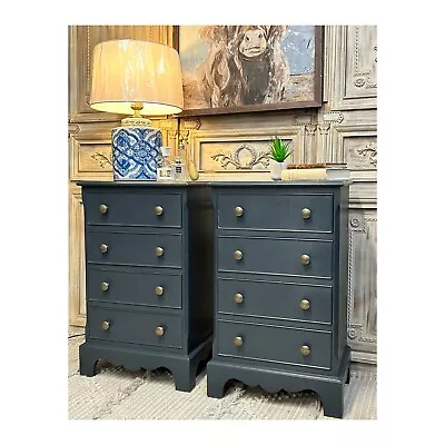 Pair Of Beside Tables Bedside Chests Or Cabinets Railings By Farrow And Ball • £340