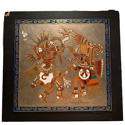 Miguel Pineda Enamel On Copper Plaque Aztec God Itztlacoliuhqui Read Description • $150