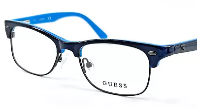 GUESS GU9174 Kids Metal Eyeglass Frame 090 Shiny Blue 47-17 Spring Hinges • $106.95