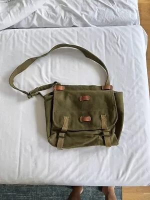 NOS Romanian Army Bread Bag Shoudler Bag Green Khaki • $50