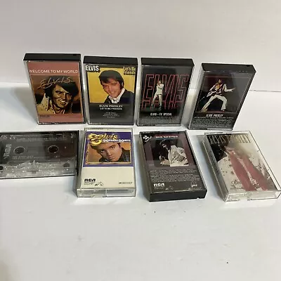 Elvis Presley Cassette Tapes Lot Of 8 • $11.95