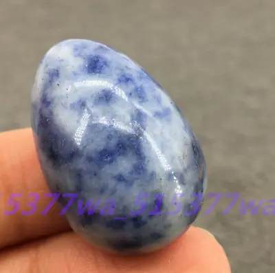 Natural 35x50mm Sodalite Egg-shaped Magic Crystal Healing Ball Sphere Gemstone • $0.01