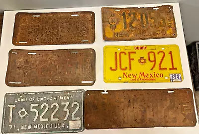 Lot Of 6 Vintage New Mexico & Texas License Plates • $0.99