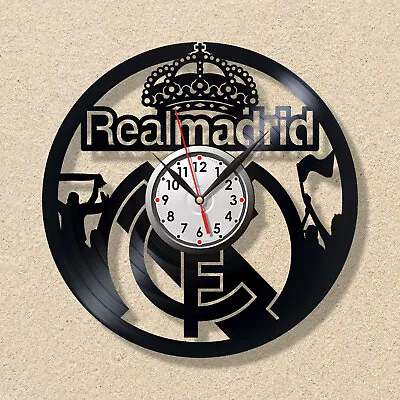 Vinyl Clock Real Madrid Football Club Real Madrid FC Santiago Bernabeu Sport • $25.76