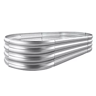  Galvanized Raised Garden Bed Kit Galvanized Planter 4×2×1ft(1pcs） 1-silver • $58.72