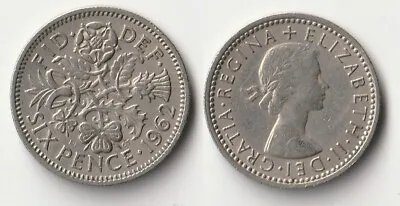 1962 Great Britain Sixpence Coin • £1.42