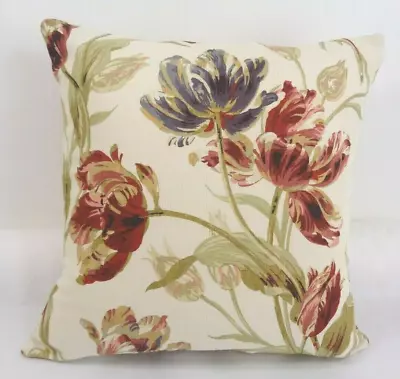 Handmade Cushion Cover In Laura Ashley Gosford Paprika - Same Fabric Both Sides • £12.99